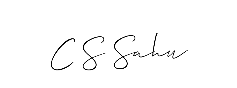 Make a beautiful signature design for name C S Sahu. Use this online signature maker to create a handwritten signature for free. C S Sahu signature style 2 images and pictures png