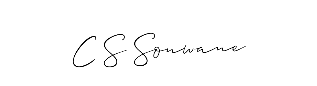 Use a signature maker to create a handwritten signature online. With this signature software, you can design (Allison_Script) your own signature for name C S Sonwane. C S Sonwane signature style 2 images and pictures png