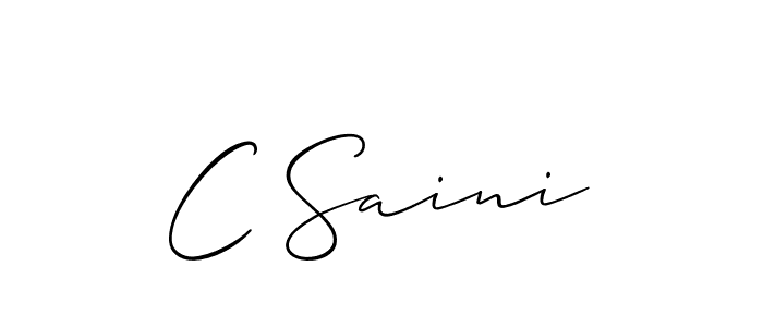 Similarly Allison_Script is the best handwritten signature design. Signature creator online .You can use it as an online autograph creator for name C Saini. C Saini signature style 2 images and pictures png