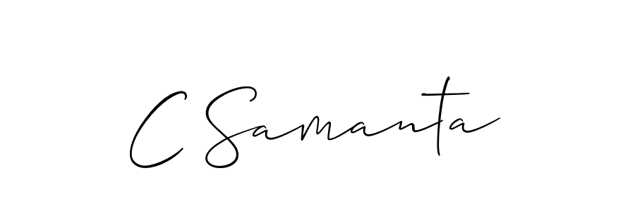 Create a beautiful signature design for name C Samanta. With this signature (Allison_Script) fonts, you can make a handwritten signature for free. C Samanta signature style 2 images and pictures png