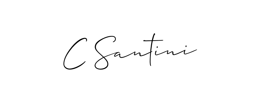 Also we have C Santini name is the best signature style. Create professional handwritten signature collection using Allison_Script autograph style. C Santini signature style 2 images and pictures png