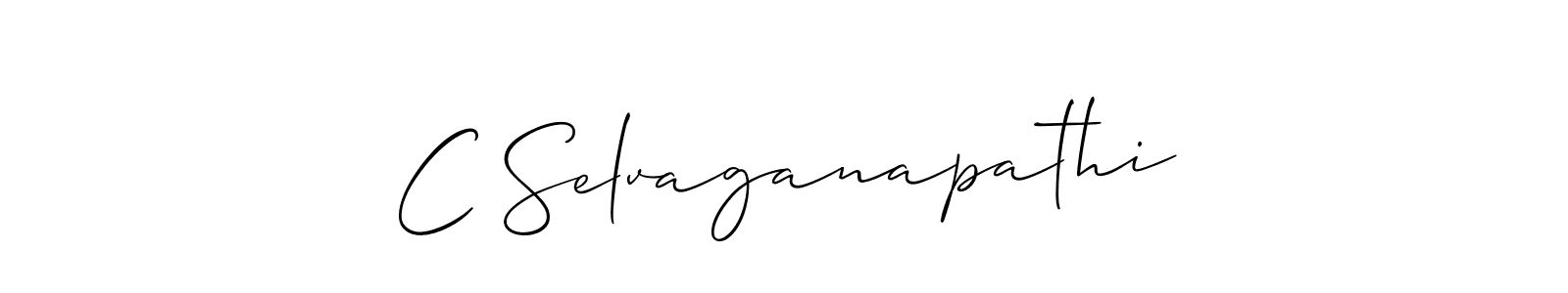 Use a signature maker to create a handwritten signature online. With this signature software, you can design (Allison_Script) your own signature for name C Selvaganapathi. C Selvaganapathi signature style 2 images and pictures png