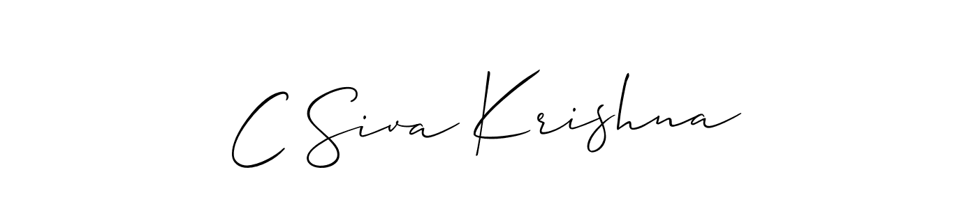 Once you've used our free online signature maker to create your best signature Allison_Script style, it's time to enjoy all of the benefits that C Siva Krishna name signing documents. C Siva Krishna signature style 2 images and pictures png