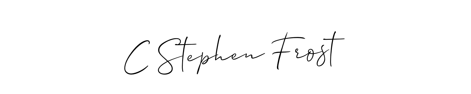 It looks lik you need a new signature style for name C Stephen Frost. Design unique handwritten (Allison_Script) signature with our free signature maker in just a few clicks. C Stephen Frost signature style 2 images and pictures png