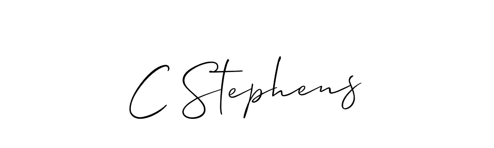 How to make C Stephens signature? Allison_Script is a professional autograph style. Create handwritten signature for C Stephens name. C Stephens signature style 2 images and pictures png