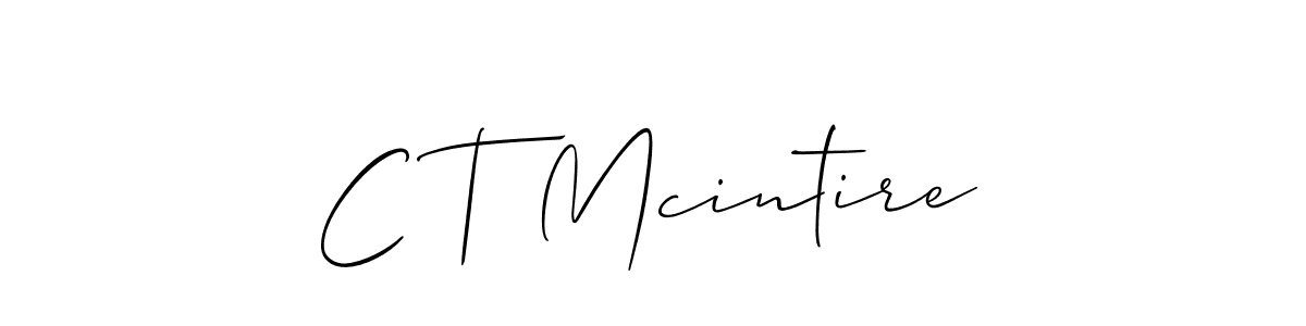 Similarly Allison_Script is the best handwritten signature design. Signature creator online .You can use it as an online autograph creator for name C T Mcintire. C T Mcintire signature style 2 images and pictures png