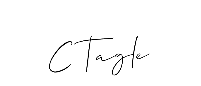 C Tagle stylish signature style. Best Handwritten Sign (Allison_Script) for my name. Handwritten Signature Collection Ideas for my name C Tagle. C Tagle signature style 2 images and pictures png