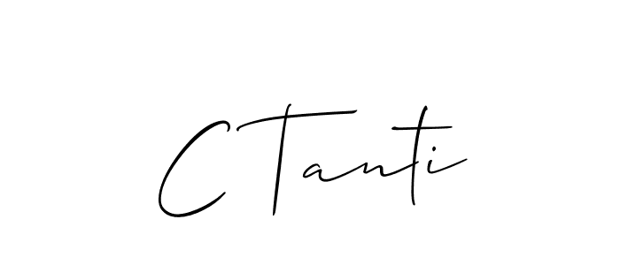 Create a beautiful signature design for name C Tanti. With this signature (Allison_Script) fonts, you can make a handwritten signature for free. C Tanti signature style 2 images and pictures png