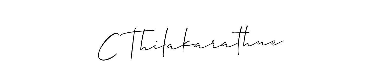 How to Draw C Thilakarathne signature style? Allison_Script is a latest design signature styles for name C Thilakarathne. C Thilakarathne signature style 2 images and pictures png