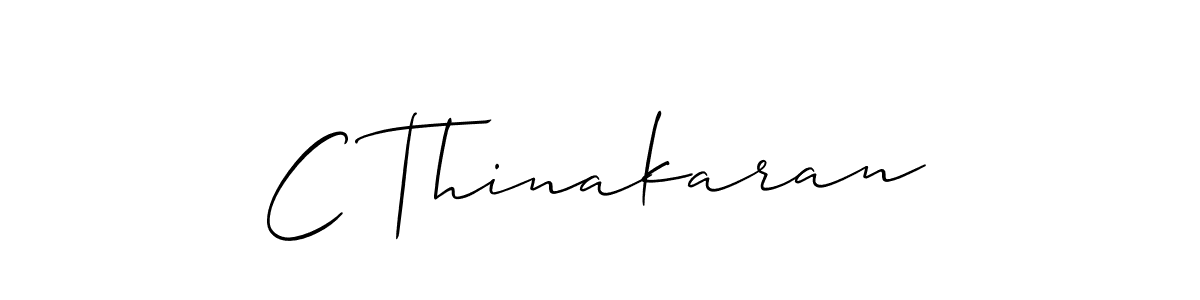 Allison_Script is a professional signature style that is perfect for those who want to add a touch of class to their signature. It is also a great choice for those who want to make their signature more unique. Get C Thinakaran name to fancy signature for free. C Thinakaran signature style 2 images and pictures png