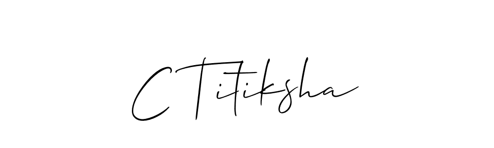 Once you've used our free online signature maker to create your best signature Allison_Script style, it's time to enjoy all of the benefits that C Titiksha name signing documents. C Titiksha signature style 2 images and pictures png