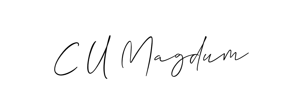 Make a short C U Magdum signature style. Manage your documents anywhere anytime using Allison_Script. Create and add eSignatures, submit forms, share and send files easily. C U Magdum signature style 2 images and pictures png