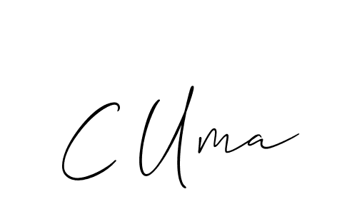 if you are searching for the best signature style for your name C Uma. so please give up your signature search. here we have designed multiple signature styles  using Allison_Script. C Uma signature style 2 images and pictures png