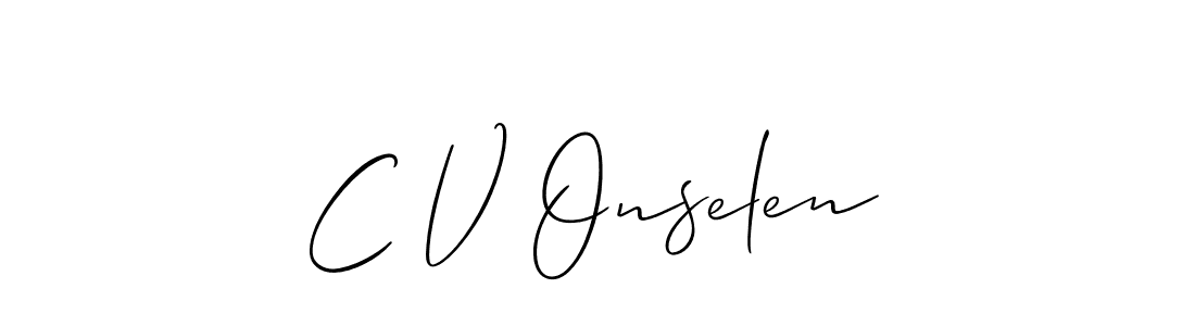 Once you've used our free online signature maker to create your best signature Allison_Script style, it's time to enjoy all of the benefits that C V Onselen name signing documents. C V Onselen signature style 2 images and pictures png