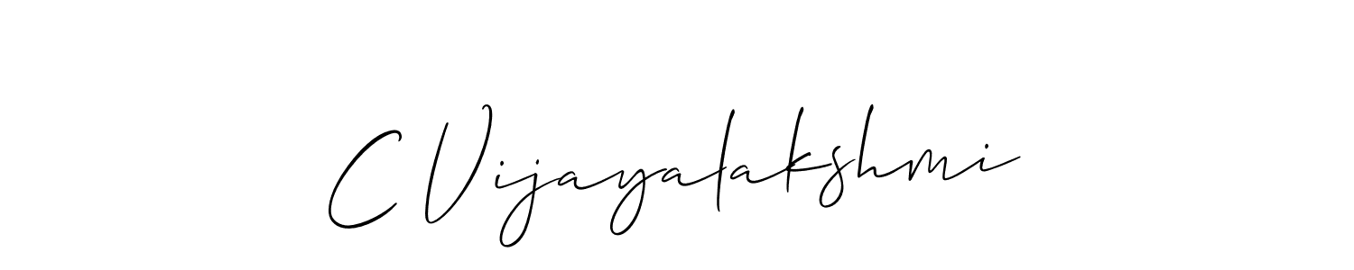 Best and Professional Signature Style for C Vijayalakshmi. Allison_Script Best Signature Style Collection. C Vijayalakshmi signature style 2 images and pictures png