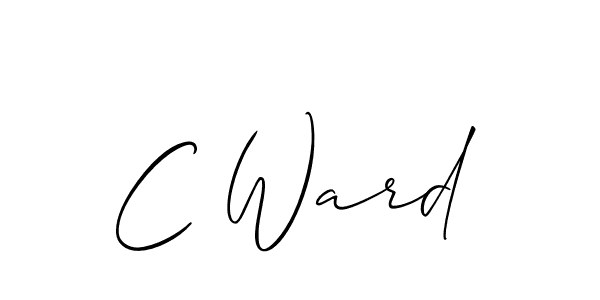 This is the best signature style for the C Ward name. Also you like these signature font (Allison_Script). Mix name signature. C Ward signature style 2 images and pictures png