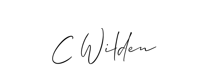 Make a short C Wilden signature style. Manage your documents anywhere anytime using Allison_Script. Create and add eSignatures, submit forms, share and send files easily. C Wilden signature style 2 images and pictures png