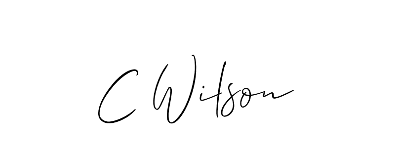Also You can easily find your signature by using the search form. We will create C Wilson name handwritten signature images for you free of cost using Allison_Script sign style. C Wilson signature style 2 images and pictures png