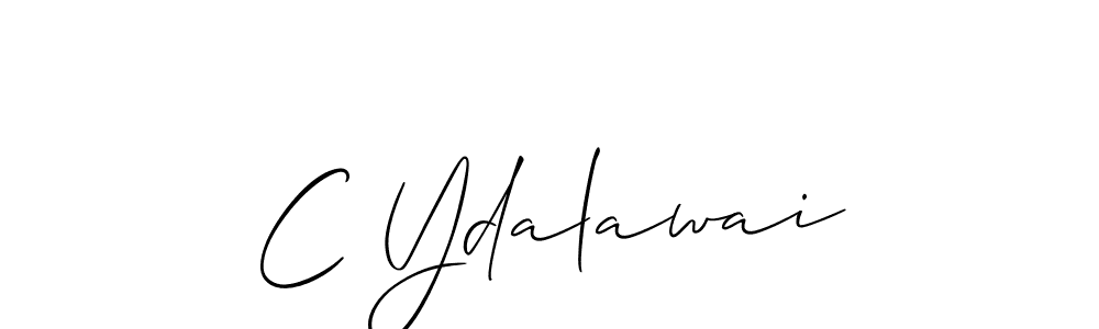 Make a short C Ydalawai signature style. Manage your documents anywhere anytime using Allison_Script. Create and add eSignatures, submit forms, share and send files easily. C Ydalawai signature style 2 images and pictures png