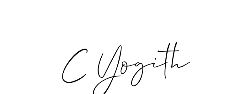 You can use this online signature creator to create a handwritten signature for the name C Yogith. This is the best online autograph maker. C Yogith signature style 2 images and pictures png