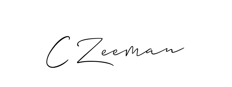 It looks lik you need a new signature style for name C Zeeman. Design unique handwritten (Allison_Script) signature with our free signature maker in just a few clicks. C Zeeman signature style 2 images and pictures png