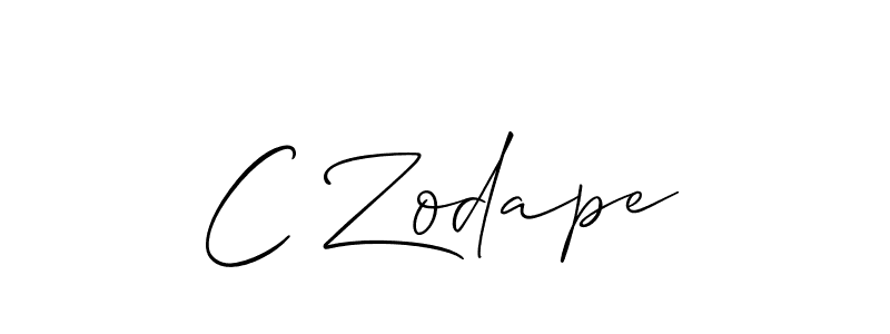 It looks lik you need a new signature style for name C Zodape. Design unique handwritten (Allison_Script) signature with our free signature maker in just a few clicks. C Zodape signature style 2 images and pictures png