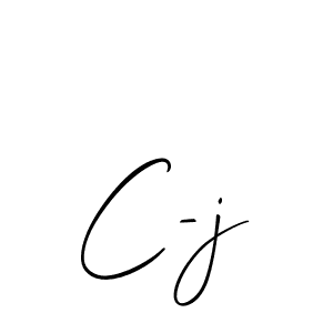 Also You can easily find your signature by using the search form. We will create C-j name handwritten signature images for you free of cost using Allison_Script sign style. C-j signature style 2 images and pictures png