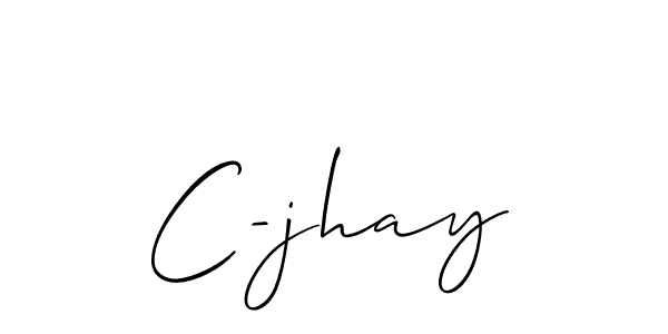 How to Draw C-jhay signature style? Allison_Script is a latest design signature styles for name C-jhay. C-jhay signature style 2 images and pictures png