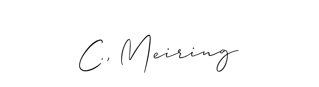 How to make C., Meiring signature? Allison_Script is a professional autograph style. Create handwritten signature for C., Meiring name. C., Meiring signature style 2 images and pictures png