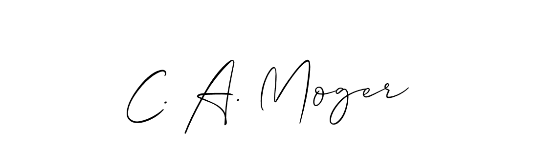 How to make C. A. Moger signature? Allison_Script is a professional autograph style. Create handwritten signature for C. A. Moger name. C. A. Moger signature style 2 images and pictures png