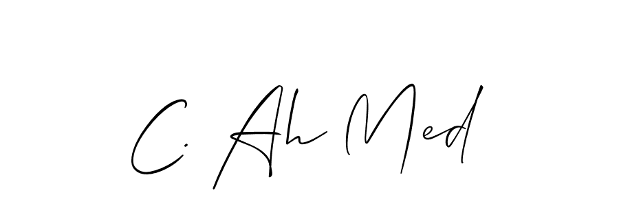 C. Ah Med stylish signature style. Best Handwritten Sign (Allison_Script) for my name. Handwritten Signature Collection Ideas for my name C. Ah Med. C. Ah Med signature style 2 images and pictures png