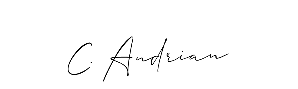 Create a beautiful signature design for name C. Andrian. With this signature (Allison_Script) fonts, you can make a handwritten signature for free. C. Andrian signature style 2 images and pictures png