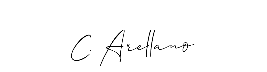 It looks lik you need a new signature style for name C. Arellano. Design unique handwritten (Allison_Script) signature with our free signature maker in just a few clicks. C. Arellano signature style 2 images and pictures png