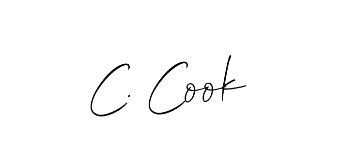 Create a beautiful signature design for name C. Cook. With this signature (Allison_Script) fonts, you can make a handwritten signature for free. C. Cook signature style 2 images and pictures png