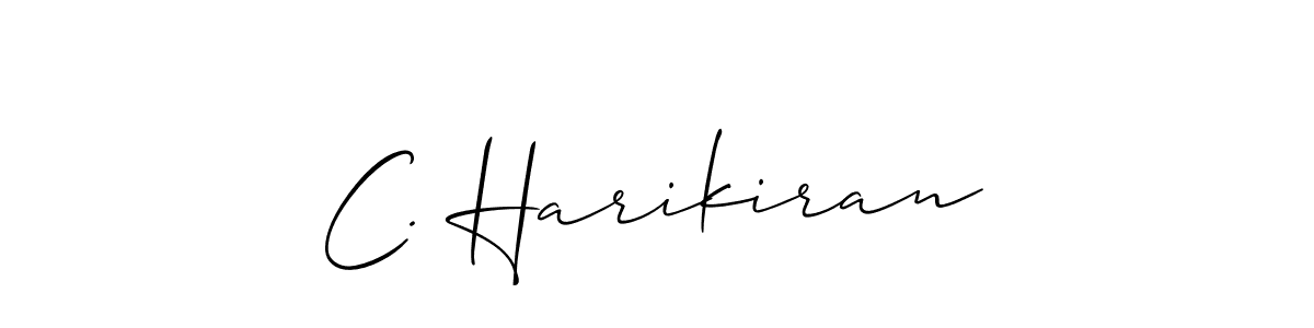 Best and Professional Signature Style for C. Harikiran. Allison_Script Best Signature Style Collection. C. Harikiran signature style 2 images and pictures png