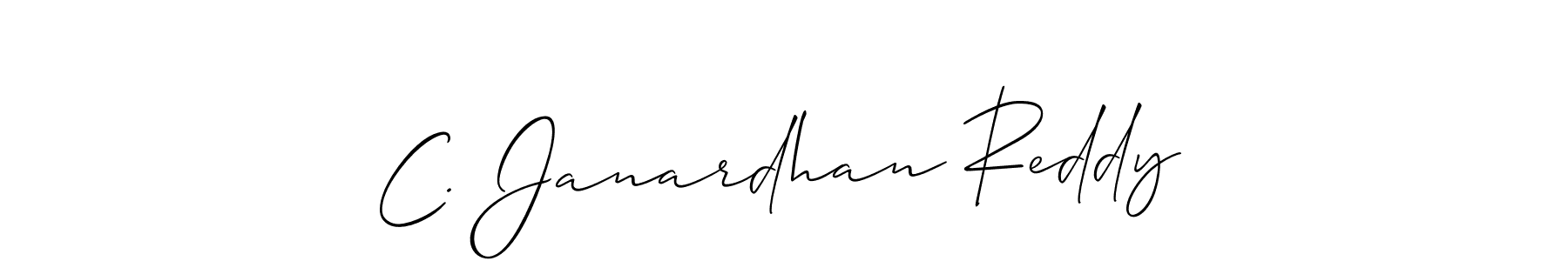 Similarly Allison_Script is the best handwritten signature design. Signature creator online .You can use it as an online autograph creator for name C. Janardhan Reddy. C. Janardhan Reddy signature style 2 images and pictures png