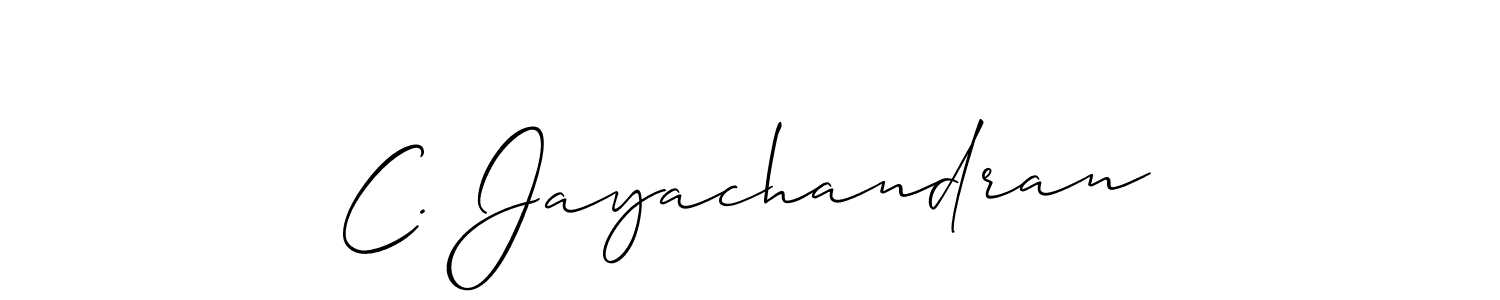 Once you've used our free online signature maker to create your best signature Allison_Script style, it's time to enjoy all of the benefits that C. Jayachandran name signing documents. C. Jayachandran signature style 2 images and pictures png