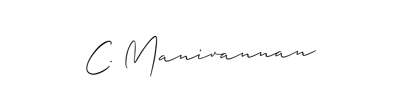 Create a beautiful signature design for name C. Manivannan. With this signature (Allison_Script) fonts, you can make a handwritten signature for free. C. Manivannan signature style 2 images and pictures png