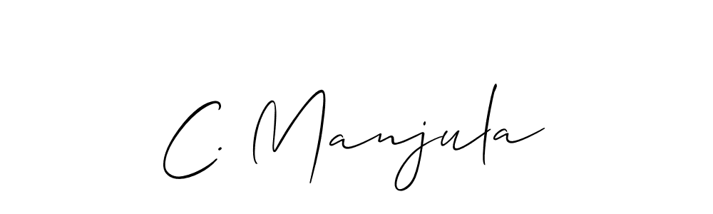 Make a short C. Manjula signature style. Manage your documents anywhere anytime using Allison_Script. Create and add eSignatures, submit forms, share and send files easily. C. Manjula signature style 2 images and pictures png