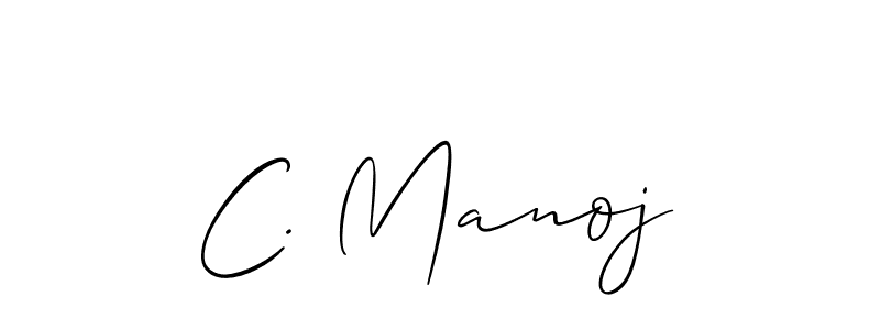 You can use this online signature creator to create a handwritten signature for the name C. Manoj. This is the best online autograph maker. C. Manoj signature style 2 images and pictures png