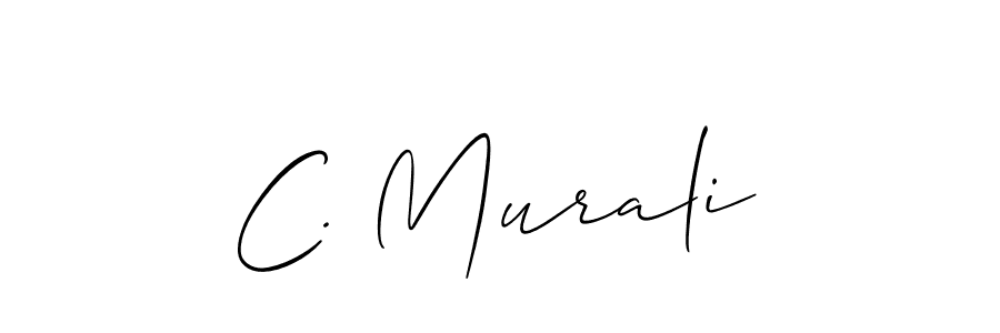 Make a beautiful signature design for name C. Murali. With this signature (Allison_Script) style, you can create a handwritten signature for free. C. Murali signature style 2 images and pictures png