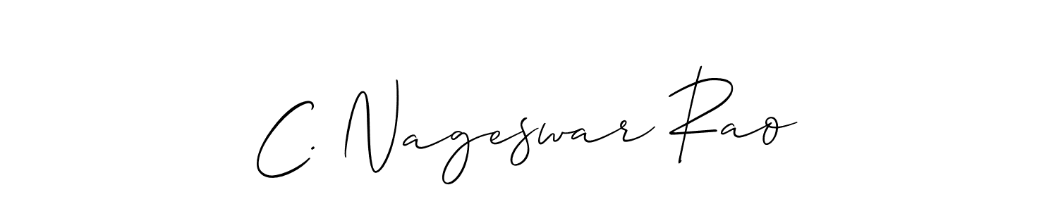 How to make C. Nageswar Rao signature? Allison_Script is a professional autograph style. Create handwritten signature for C. Nageswar Rao name. C. Nageswar Rao signature style 2 images and pictures png