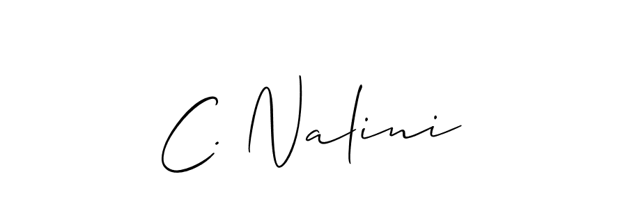 Make a beautiful signature design for name C. Nalini. Use this online signature maker to create a handwritten signature for free. C. Nalini signature style 2 images and pictures png