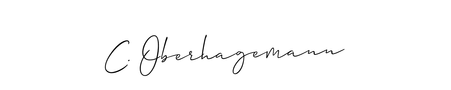 Once you've used our free online signature maker to create your best signature Allison_Script style, it's time to enjoy all of the benefits that C. Oberhagemann name signing documents. C. Oberhagemann signature style 2 images and pictures png