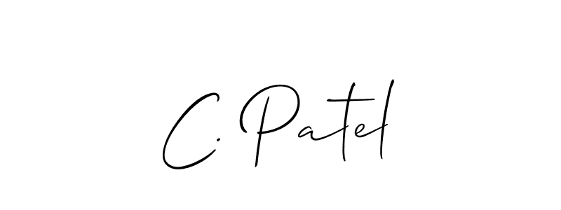 How to Draw C. Patel signature style? Allison_Script is a latest design signature styles for name C. Patel. C. Patel signature style 2 images and pictures png