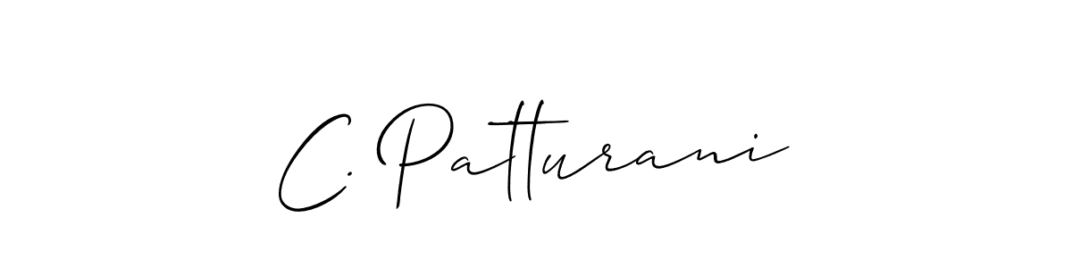 How to Draw C. Patturani signature style? Allison_Script is a latest design signature styles for name C. Patturani. C. Patturani signature style 2 images and pictures png