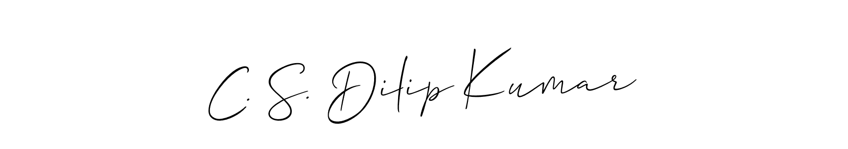 Make a beautiful signature design for name C. S. Dilip Kumar. Use this online signature maker to create a handwritten signature for free. C. S. Dilip Kumar signature style 2 images and pictures png