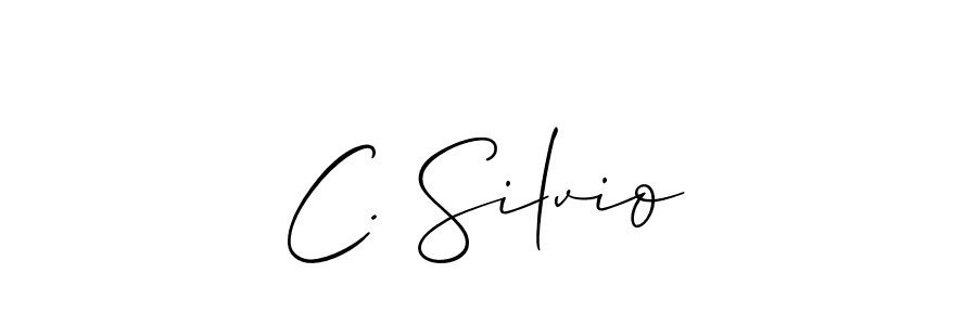 Check out images of Autograph of C. Silvio name. Actor C. Silvio Signature Style. Allison_Script is a professional sign style online. C. Silvio signature style 2 images and pictures png