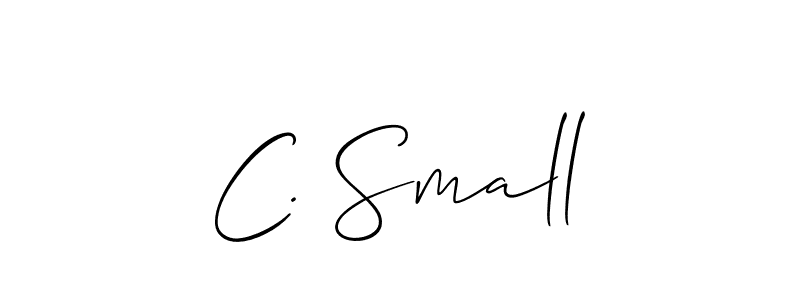 if you are searching for the best signature style for your name C. Small. so please give up your signature search. here we have designed multiple signature styles  using Allison_Script. C. Small signature style 2 images and pictures png