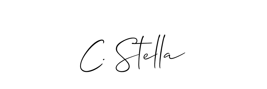 Make a short C. Stella signature style. Manage your documents anywhere anytime using Allison_Script. Create and add eSignatures, submit forms, share and send files easily. C. Stella signature style 2 images and pictures png